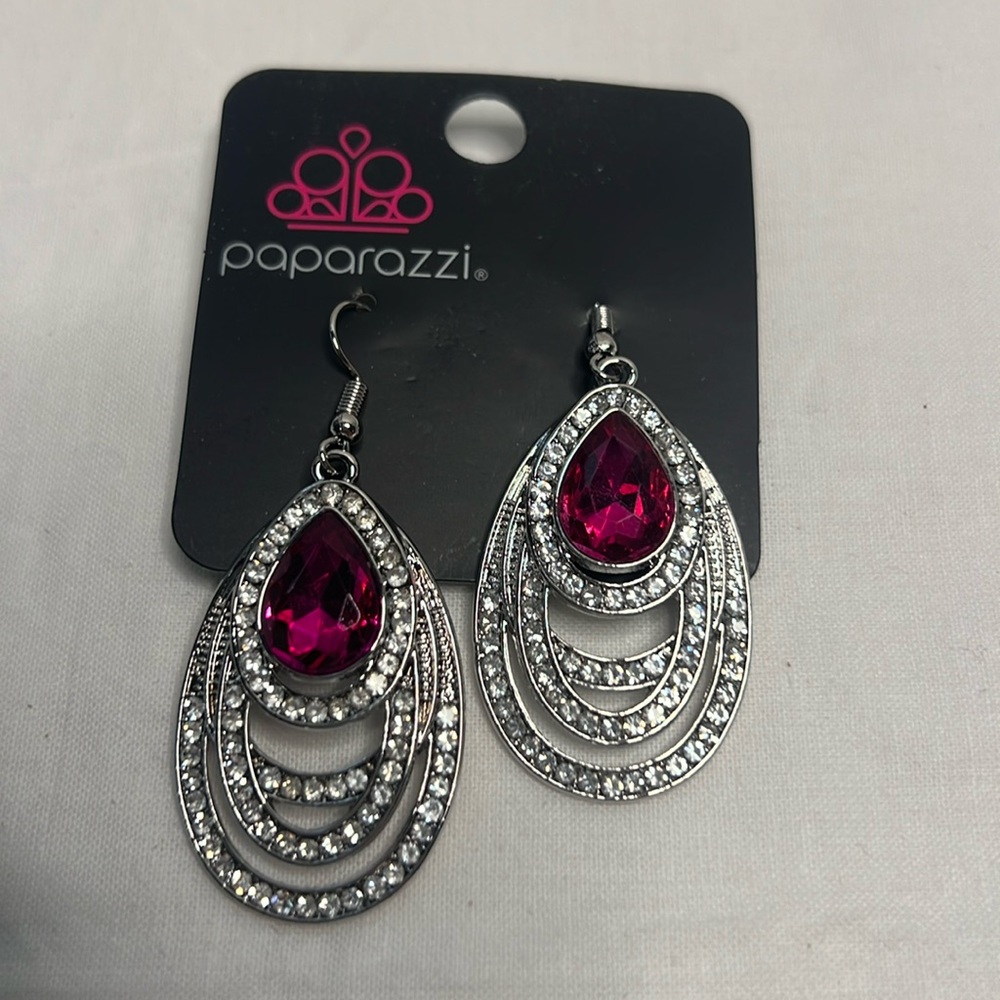 Paparazzi Glam Pink Earring